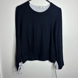 Women’s Vineyard Vines Size Small Black Long Causual Blouse‎ Shirt